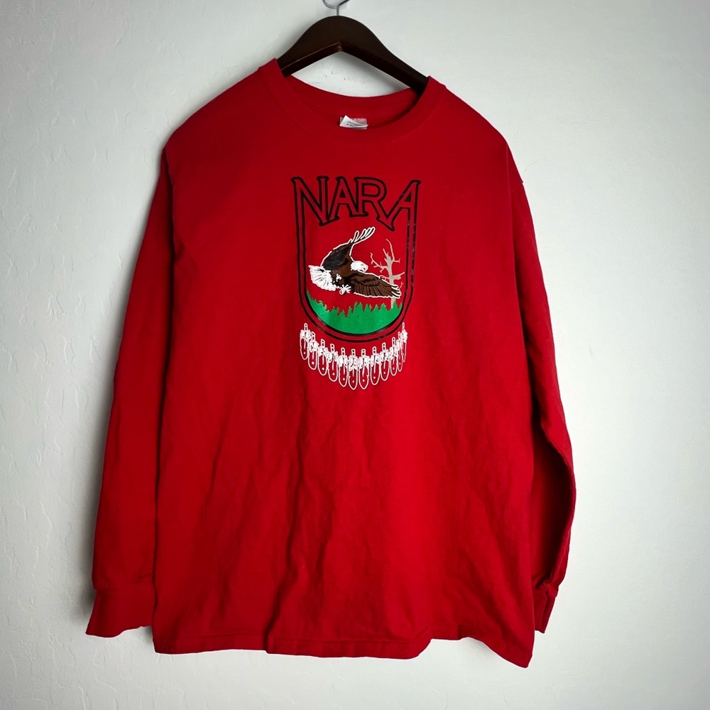 Native American NARA Long Sleeve Shirt Size Medium